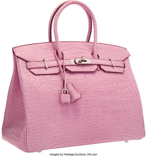 hermes matte pink crocodile birkin bag|Hermes crocodile bag price.